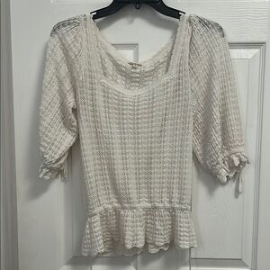 Guess  White Knit Top